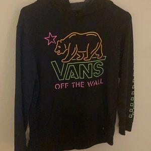 Vans Girls Black Bear Crop Top (L 10-12)